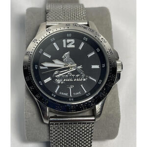 St.Louis Cardinals MLBP Gamtime Black Dial Watch Stainless Steel Mesh Band